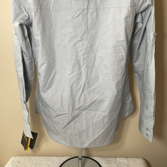 Nwt Cabela’s Outfither Shooting Shirt Size Blue - Picture 7 of 12